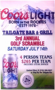Tailgate Bar and Grill Scramble